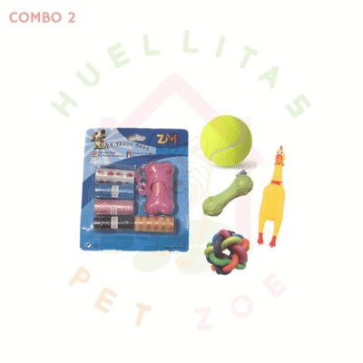 Combo 5 Juguetes para Mascotas Diversion Infinita 2