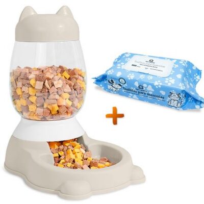 Comedero 2.5 Kg CW6 BG Y Toallitas Húmedas sin Alcohol JM1
