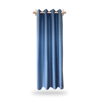 Cortina con Ojalillo de Aluminio Coralpe Azul Acero