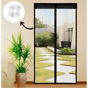 Cortina de Malla Magnética Anti Mosquitos + 1 Cinta Doble Contacto 2m