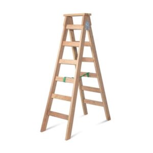 Escalera Steps Tijera de madera 6 pasos