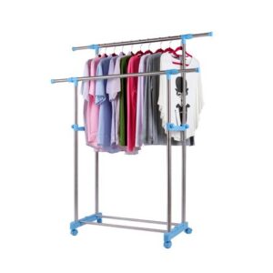 Estante Tendero Tendal Organizador De Ropa Azul