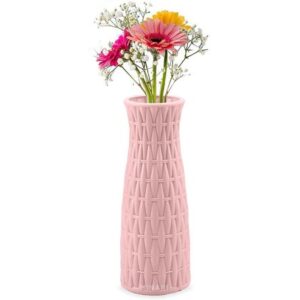 Florero Jarrón Maceta Decorativa Adorno Rosado 62V
