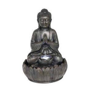Fuente de agua con luz Buddha
