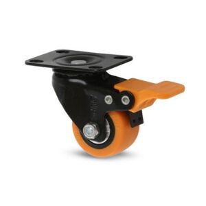 Garrucha plataforma con freno 1 1/2