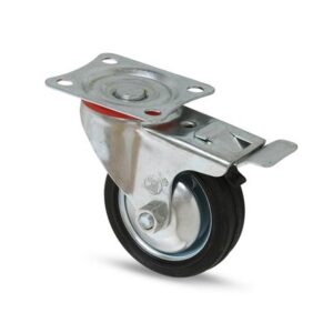 Garrucha plataforma con freno industrial 3