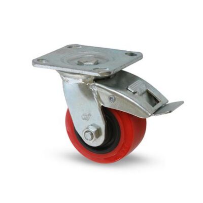Garrucha plataforma con freno industrial 4