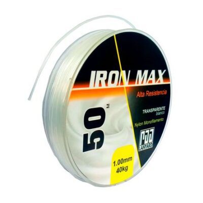 Hilo nylon p/pescar transp 1mm x50m