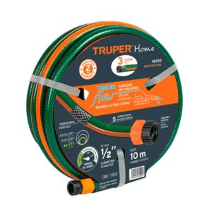 Manguera Truper Reforzada 1/2" Expandible 10 Metros