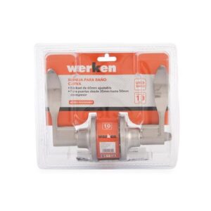 Manija para baño curva Werken Acero