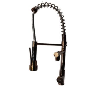 Mezcladora de Cocina Caño Doble - Oro Rosa