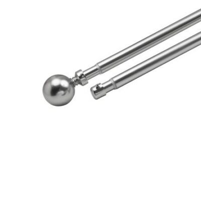 Pack Cortinero Doble Extensible Metalhsa Satín 16/19 mm x 120-210 cm Bola