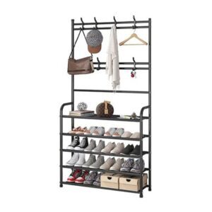Perchero Organizador Multifuncional Ropa Zapatera Colgador 5 Niveles