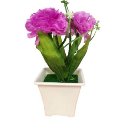 Planta Artificial con Maceta en Lila