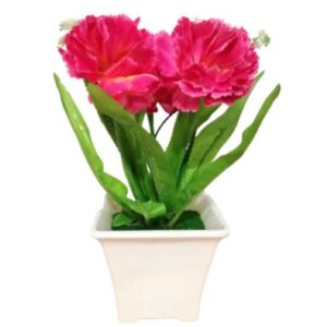 Planta Artificial con Maceta en Rosado