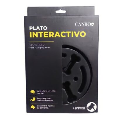 Plato Mascota Interactivo Laberinto Circular Perro Con dispensador Bolsas 1pza Canbo