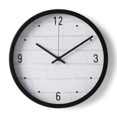 Reloj Deco 32cm Negro