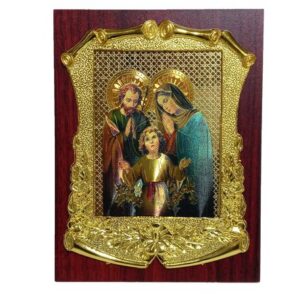 Retrato Cuadro Religioso Sagrada Familia Pergamino 1pza