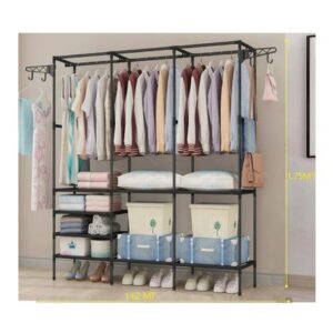 Ropero Perchero Organizador Armario Closet Armable 3 Cuerpos