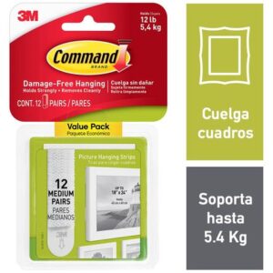 Sujeta Cuadro COMMAND Paquete 12un