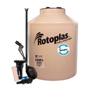 Tanque de agua Arena Rotoplas 1500 litros + Kit de Accesorios