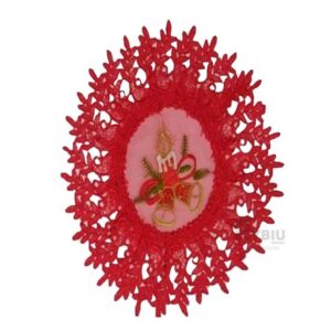 Tapete con Tela de Vela y Campana Navideño