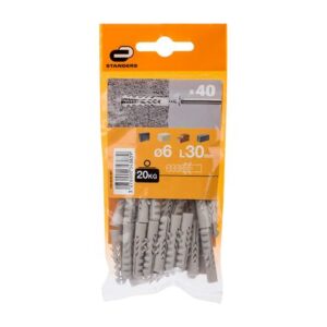 Tarugo 6x30mm x 40 unidades