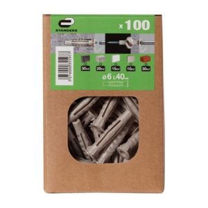 Tarugo 6x40mm x 100 unidades