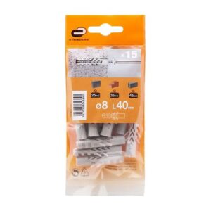 Tarugo 8x40mm x 15 unidades