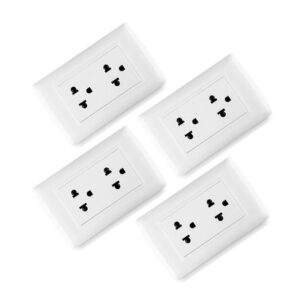 Tomacorriente Doble Univ. Basic Packx4