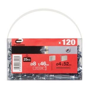 Tornillo + Tarugo 8x46mm x 120 unidades