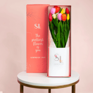 CAJA 10 TULIPANES SAN VALENTIN