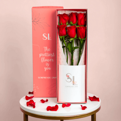 CAJA 6 ROSAS SAN VALENTIN