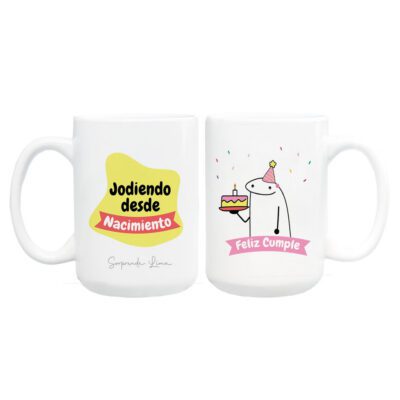 Taza «Jodiendo desde nacimiento»