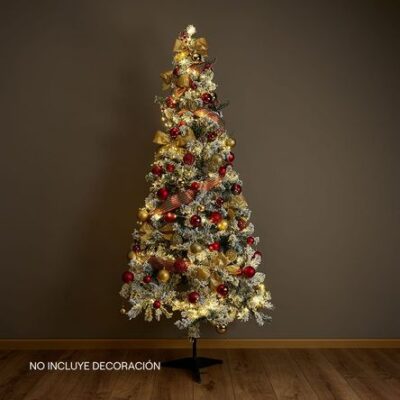 Árbol de Navidad Nevado 180cm con 530 Ramas Orange