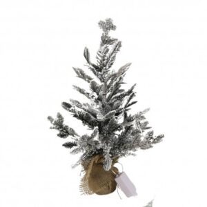 Árbol Tipo Pino Nevado con Luces LED de 50cm