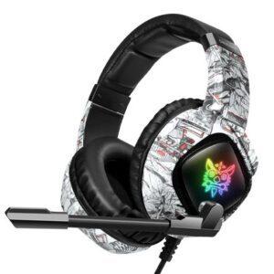 Audífonos Gamer ONIKUMA Headset K19 Blanco Camuflado