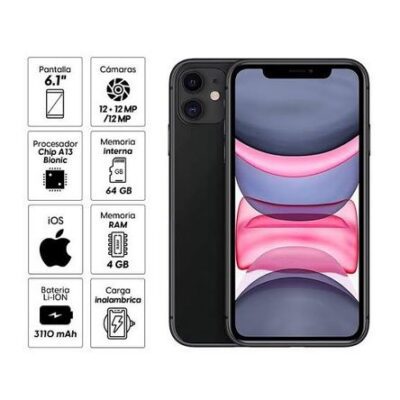 Celular Apple Iphone 11 4gb 64gb Negro