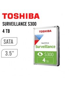 DISCO DURO TOSHIBA 4TB SURVEILLANCE S300 5400 RPM 128MB HDWT140UZSVAR