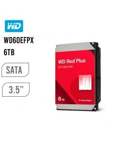 DISCO DURO WESTERN DIGITAL RED PLUS 6TB (WD60EFPX) 5400 RPM | 256MB