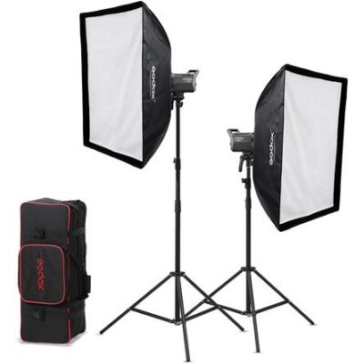 Kit de 2 Luces Led Godox Litemons La200D Daylight con Soportes Y Softboxes