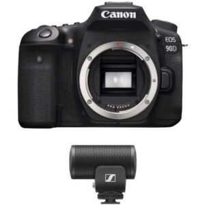 Kit de Cámara Réflex Digital Canon Eos 90D con Micrófono