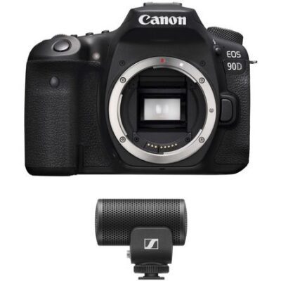 Kit de Cámara Réflex Digital Canon Eos 90D con Micrófono