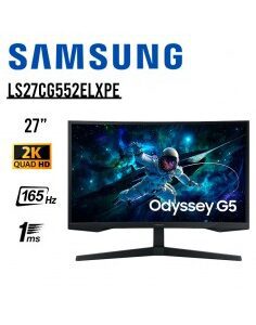MONITOR GAMER SAMSUNG 27" ODYSSEY G5 ( LS27CG552ELXPE ) CURVO PANEL VA | QHD 2560X1440 | HDMI - DP | 165HZ - 1MS