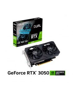TARJETA DE VIDEO ASUS DUAL RTX 3050 8GB GDDR6 V2 (DUAL-RTX3050-O8G-V2) 128 BIT
