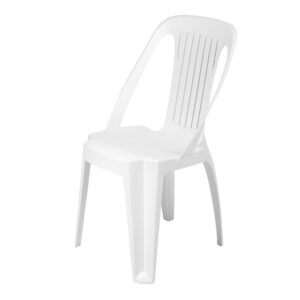 Silla de plastico blanca