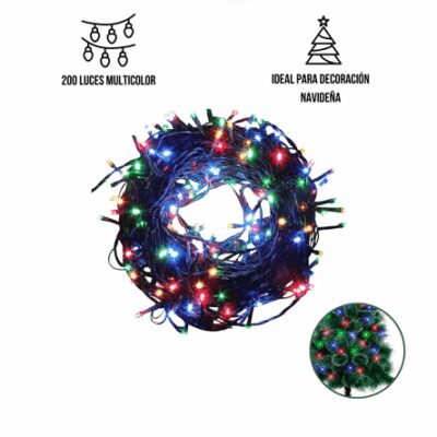 Luces de Navidad Multicolor 200 Focos