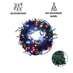 Luces Led Navideñas Multicolor 200 Focos