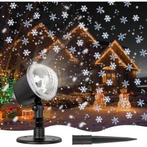 Proyecto de Luces de Navidad Copos de Nieve Para Exteriores E Interiores