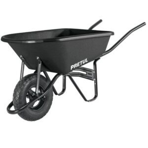 Carretilla tolva plástica 5 ft3 Neumática b/tubular, Pretul